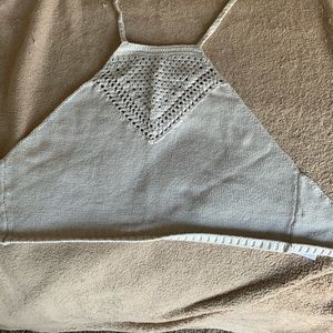 Halter knit crop top